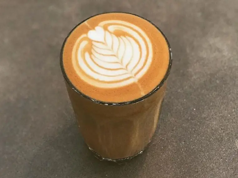 Piccolo with latte art